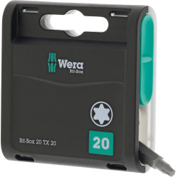 Pack d'embouts 20H 20 pièces embouts T20x25mm Wera