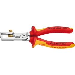 Coupe-câbles/dénudeur VDE avec branches multicomposant 180mm mm2 KNIPEX
