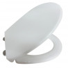 Abattant wc silencieux thermoplastique antibacterien duplex - blanc