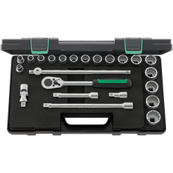 Coffret a douilles 1/2'' 50a/17/6 kn