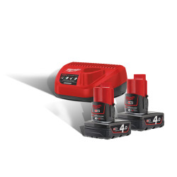 M12 packnrj-402 - pack nrj 12v, 4,0 ah red lithium, système m12