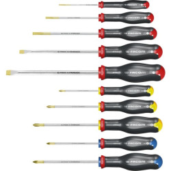 Jeu de 10 tournevis Protwist