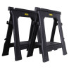 Treteaux pliables lot de 2 pcs