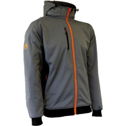 Veste sofsthell grise xxl