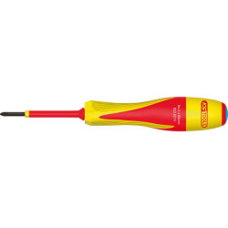 Tournevis POZIDRIV® bi-matière isolé 1000V, PZ0 - 60x140 mm