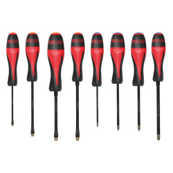 Jeu de 8 tournevis ultimategrip, fente - pz