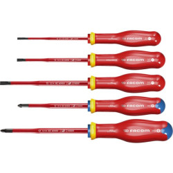 Jeu de 5 tournevis protwist slim isolés 1000v