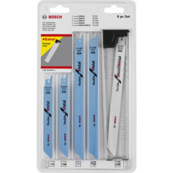 Lames de scie sabre wood and metal, set de 6 pièces s 922 ef, s