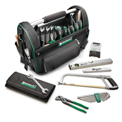 sacoche avec assortiment de 58 outils. 13219/58
