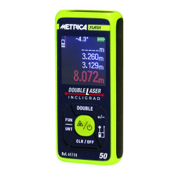 Telemetre laser metrica flash double laser incligrad 50