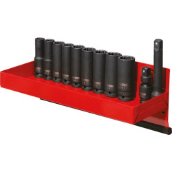 Jeu de douilles longues à chocs 1/2'', 13 pcs