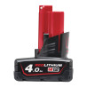 M12 b4 - 12v 4,0ah red lithium - système m12. livré en blister
