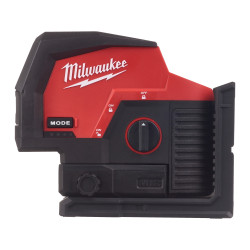 M12 cllp-0c - laser 2 lignes, vert, avec applomb, 12v, sans batterie