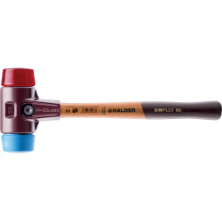 Maillets SIMPLEX, avec boîtier en fonte malléable et manche en bois, Ø 40, TPE souple / plastique