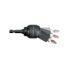 Renvoi d'angle cardan visseuse a chocs + 10 embouts de vissage - 1 x ph1 / 2 x ph2 - 1 x pz1 / 2 x p