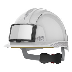 Casque evolite ventilé, visière standard & harnais ajustement 3d