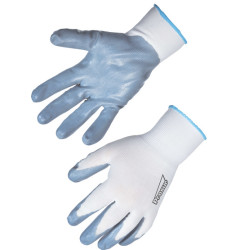 Polyest enduit nitrile gris 10