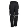 Pantalon coton/poly noir, xl
