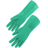 Gant nitrile vert floque 33cm ep.0.38 t.07