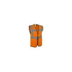 Gilet hv orange multipoche, s