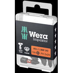 Boite de 10 embouts impaktor ph1x25 851/1