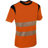 Tee-shirt hv polycoton orange t.m