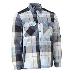 Chemise flanelle à carreaux, doublure marine 2XL