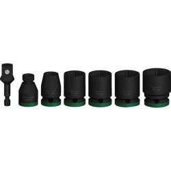 Set 7 douilles impact pro 13,17,19,21,24