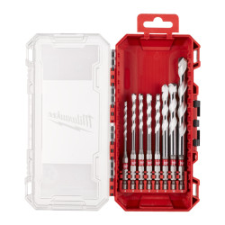 Set 8 forets multi materiaux - boîte plastique