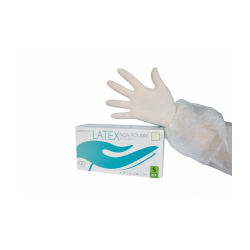 Gants usage unique latex non poudre taille m (7-8) boite de 100