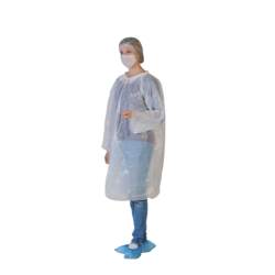 Kit visiteur avec blouse, charlotte clip, masque, surchaussure (x100) taille unique