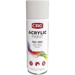 Peinture acrylique 9010 blanc mat aérosol 400ml