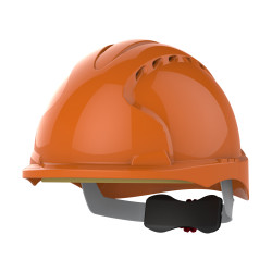 Casque de sécurité evo®3 ventilé micro visière, serrage crémaillière orange