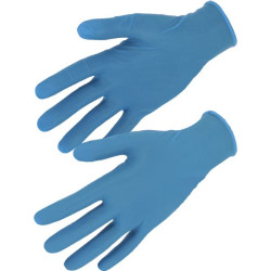 Boite de 100 gants nitrile bleu l