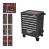 Servante grise equipee 69 cm 131 outils