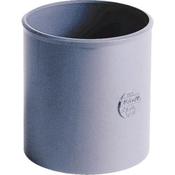 Manchon à butée femelle/femelle PVC gris