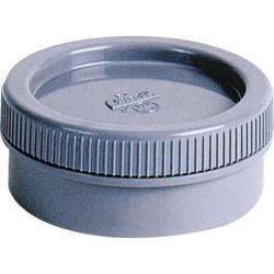 Tampon de visite male/femelle avec bouchon PVC gris