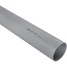 Tube évacuation longueur 4 mètres PVC gris
