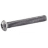 Vis tete bombée 6 pans creux inviolable ISO 7380 inox A2