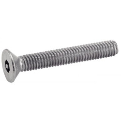 Vis tete fraisée 6 pans creux inviolable DIN 7991 inox A2