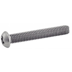 Vis tete bombée 6 lobes inviolable ISO 7380 inox A2