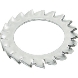 Rondelle Eventail Acier Zingué Blanc