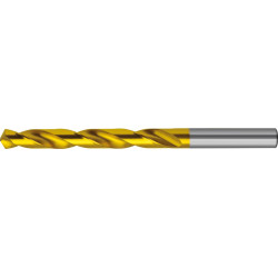 Foret hélicoïdal DIN338 carbure monobloc TiN