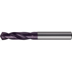 Foret extra-court DIN6539 carbure monobloc TiALN