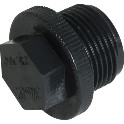 Bouchon male fileté PVC pression