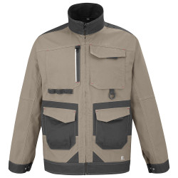 Blouson Shear Beige Charcoal