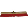 Balai industrie pvc rouge super 80 cm douille metal inclinée
