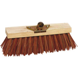 Balai cantonnier 31 cm piassava naturel douille metal renforcee