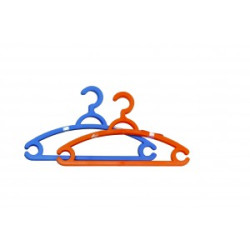 Lot de 3 cintres plastiques standard couleur