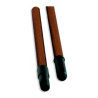 Manche bois vernis diam. 24 avec embout vis et attache lg 1,30 m